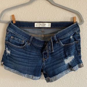 Rolled Abercrombie Jean Shorts